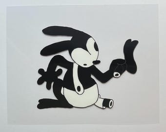 Trolley Troubles "Lucky Rabbit's Foot" Oswald Cel