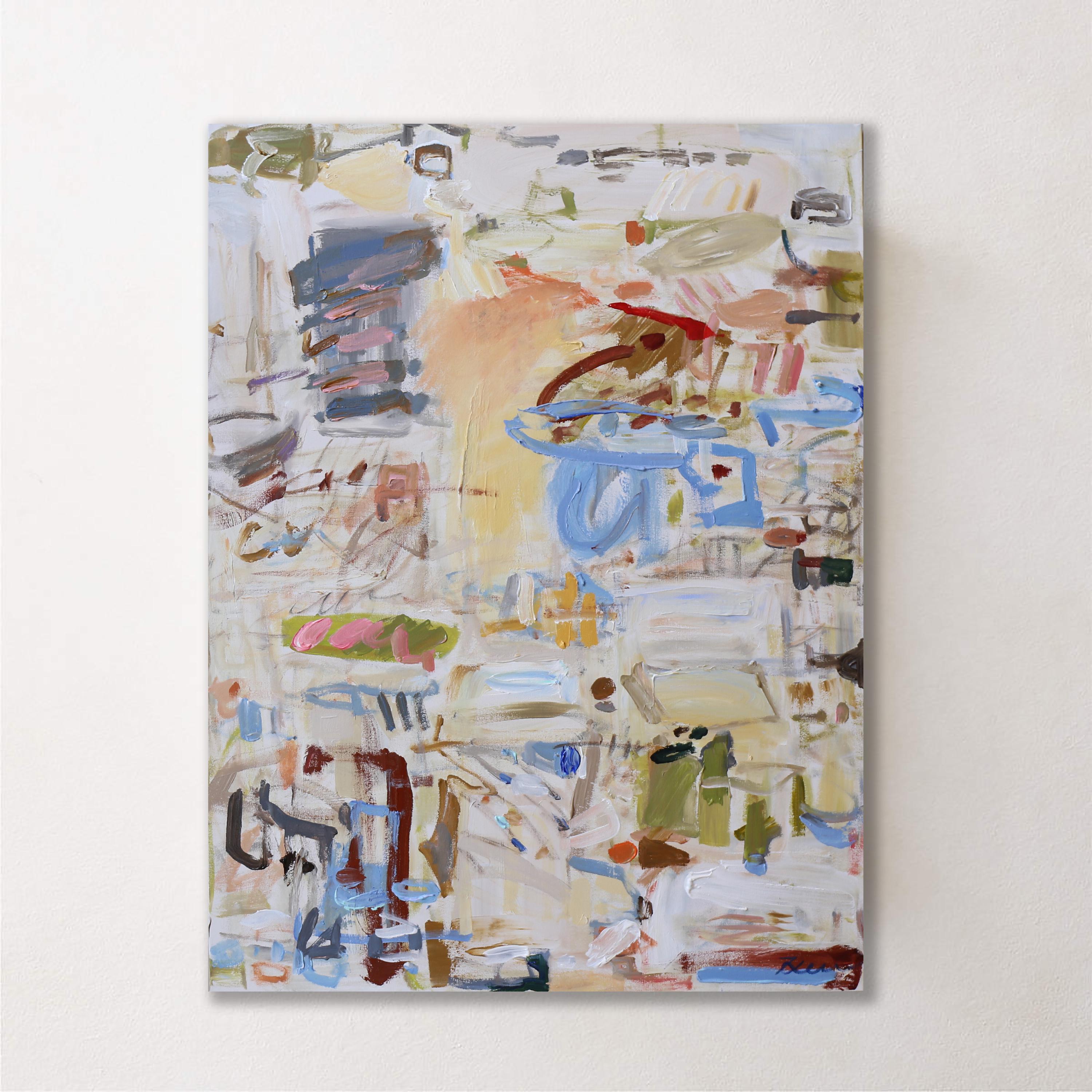 抽象画パネル 多色使い マルチカラー抽象画、モダンアクリルキャンバスアート（30 x 40インチ