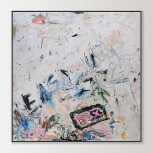 Extra Large abstract art, modern deep bule  Painting-art ,expressionist abstract,expressionist art,original abstract painting,large painting