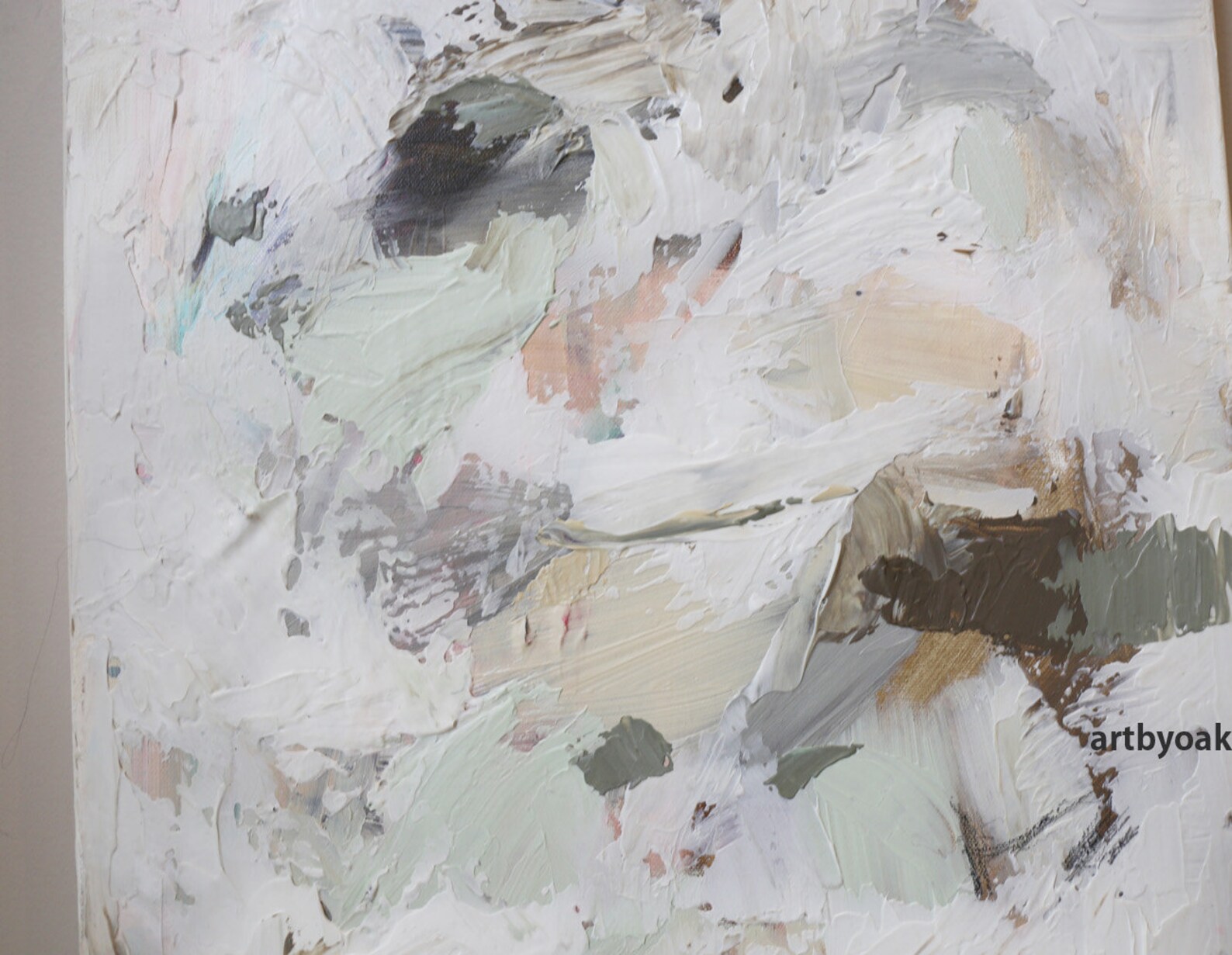 Soft Color Abstract Artmodern Painting small Abstract Etsy Canada