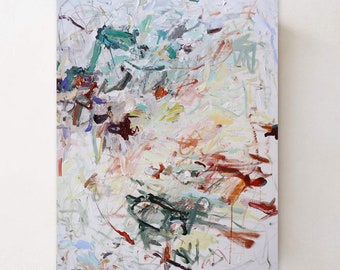 Abstrakt akrylmålning, samtida modern konst, 30x40 duk