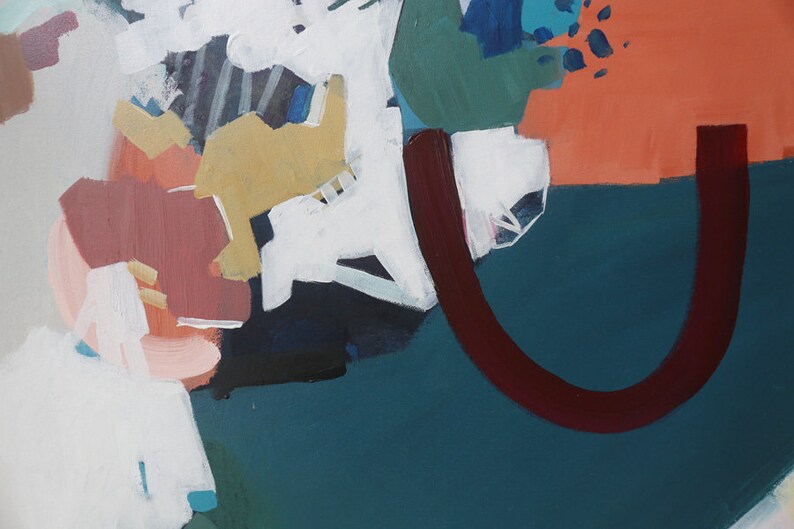 Modern abstract art Canvas Wall artwall deco Artwork | Etsy