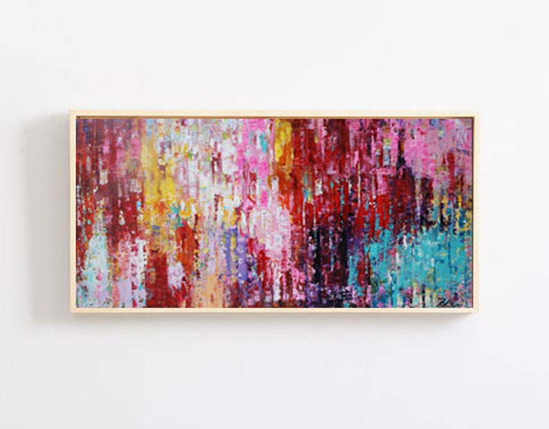 Landscape Painting acrylic Painting Abstractcanvas Wall Art Etsy