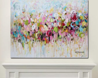 「相」絵画 アート 30号 Y.Y作 30x48 Inch-abstract Art,colorful Abstract Art Paintings