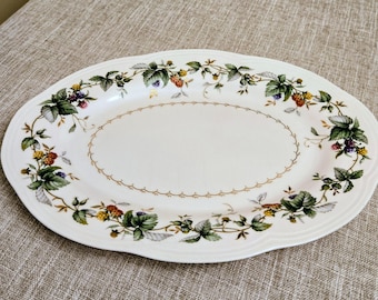 Grace's Teaware Discontinued Berry Yard  Oval Serving Platter.