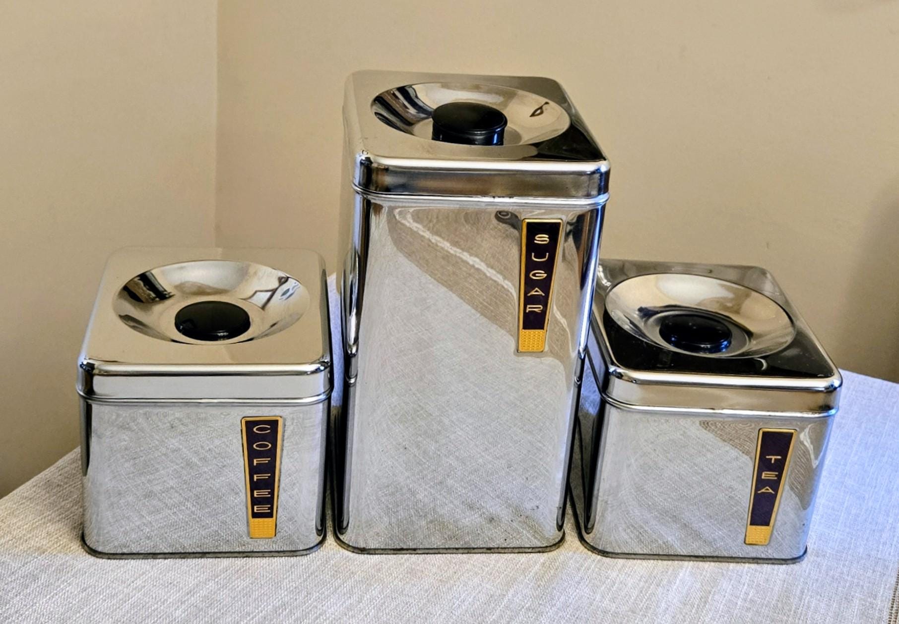 Lincoln Beautyware Canisters - Etsy