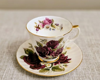 Vintage Duchess Fine Bone China Teacup and Saucer.