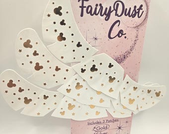 Temporary Face Tattoo-3 Sheets Gold