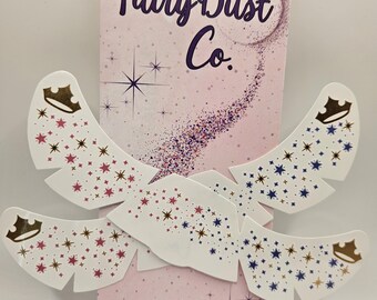 Tatuaje temporal para la cara - Princesa durmiente (paquete de 2)