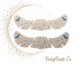 Temporary Face Tattoo-Glass Slipper Princess Pack of 2