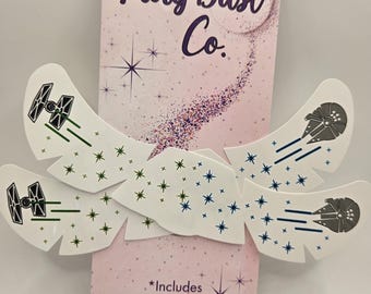 Galactic Battle Temporary Face Tattoo-Pack of 2