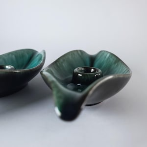 ブルーマウンテン陶器のキャンドルホルダー