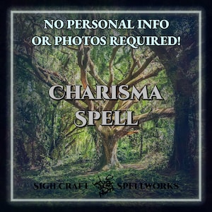 Charisma Spell | Ritual Spell Casting with Printable PDF Sigil | Radiate Presence, Inspire Trust, Command Attention