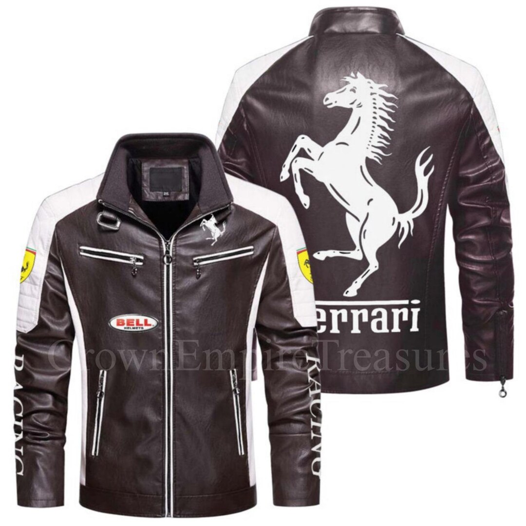 Formula 1 Retro Racing Jacket Adult Formula 1 Vintage Racing Ferrari Jacket F1-formula 1 Vintage ...