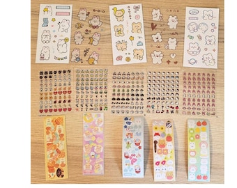 Kawaii Sticker Sheet Bundle