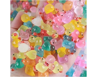 Mixed glow in the dark ducks