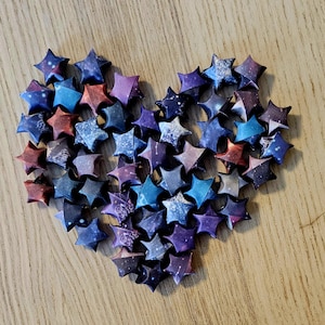 Galaxy paper stars-origami stars- galaxy night theme
