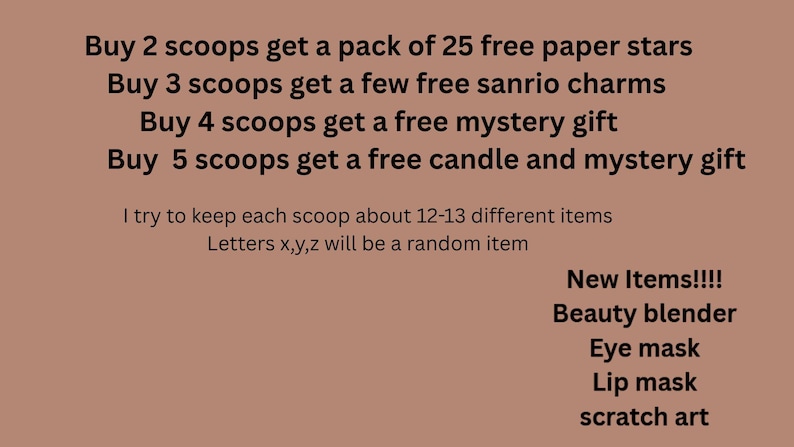 Aesthetic Mystery scoop Gift Box: Fun, Practical, Adorable Items image 5