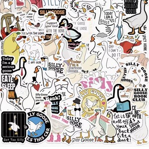 50pcs Funny Silly Goose Meme Stickers image 2