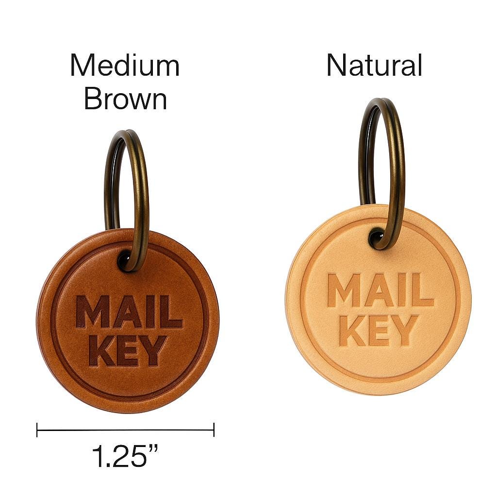 Key Labels - Leather Keychains – Heat Stamped Full Grain Tags for ...