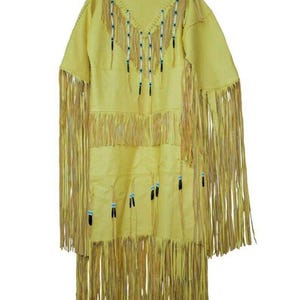 Women Cowhide leather long fringe beaded wedding maxi dress