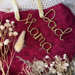 Handcrafted Custom Wire Name Tag – Personalised Gift & Stocking Decoration