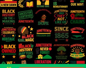 Juneteenth PNG SVG Bundle, Juneteenth 1865, Koszulka Juneteenth, Oni nie lubią nas, Projekty Juneteenth