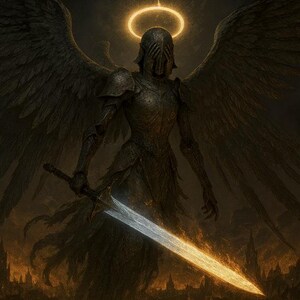 Epic Angel Fine Art Poster, Wall Decor, Home Art, Gothic Decor, Fantasy Artwork, Seraph