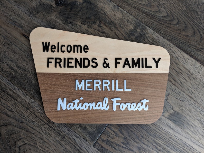 Family National Forest Sign - Etsy UK