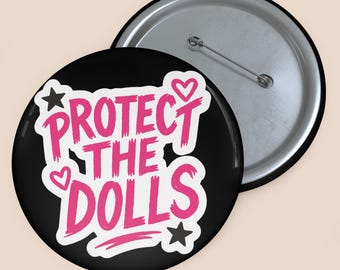 Pink Trans Rights Pin Button: LGBT Pride Accessory, Activist Badge