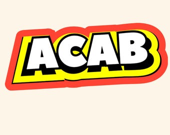 Antifascist Vinyl Stickers | ACAB, antifascist, anti ICE