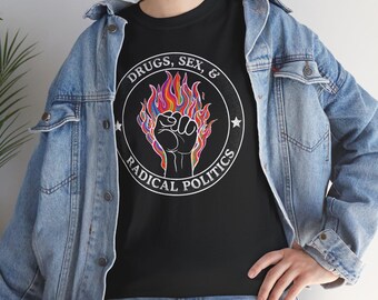 Radical Flame Fist T-Shirt: Unisex Streetwear Tee