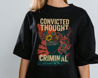 Camiseta grande personalizada | Camiseta unissex | Camiseta inspirada em 1984 | Camiseta de literatura distópica