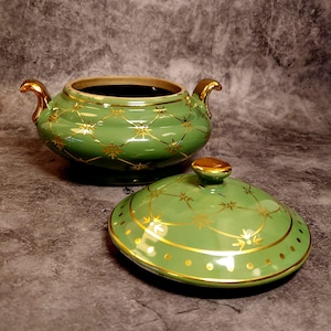 Green Sopera for Hand of Ifa Kofa Icofa Owo Ifa kan awofaka babalawo apetebi Orunla pot vessel iyanifa orunmila Eshu Warriors cofa awfaca