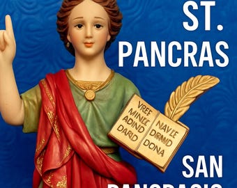 St. Pancras San Pancracio Statue for Wealth, Luck & Business Espiritismo Vodou Hoodoo Folk Magic Catholic Saint
