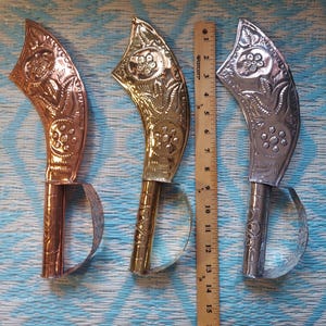 Handmade Yemaya Orisha Staff: Yoruba Altar Cutlass, Aluminum Ada