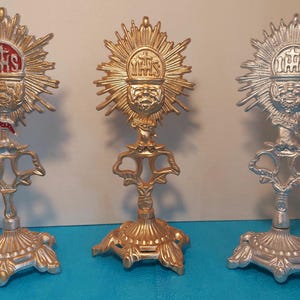 Santisimo Monstrance boveda Silver & Gold Standing crucifix spiritism misa drawing mediumistic prayer kardec prayer Jesus cross church Saint