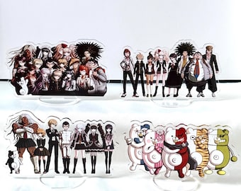 Danganronpa V3: Killing Harmony Supporto in acrilico, Supporto in acrilico a doppia faccia, Kokichi Oma, Shuichi Saihara, Kaede Akamatsu, Regalo per gli amici