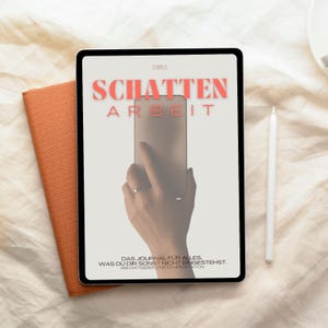 Skuggarbetsdagbok (tyska) | 55 sidor självreflektion som PDF | Digital arbetsbok med triggerfrågor och bonussidor