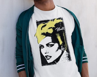 Retro katoenen new wave popart blondie pop T-shirt, uniseks T-shirt