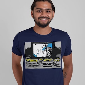 Retro Americana Drive-In Movie Theater Pop Cotton Unisex Tee T-Shirt