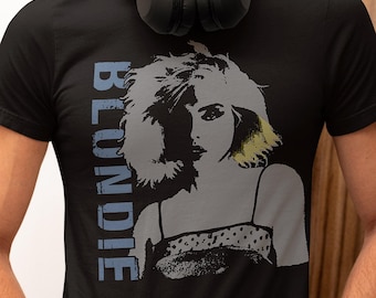 Katoenen uniseks T-shirt jaren 80 New Wave punkpop Blondie