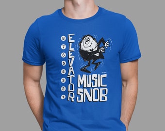 Retro Mid Century Elevator Music Snob Easy Listening Muzak Pop Cotton Unisex Tee T-Shirt