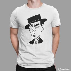 Vintage Buster Keaton Old Hollywood Silent Film Era Pop Cotton Unisex Tee T-Shirt