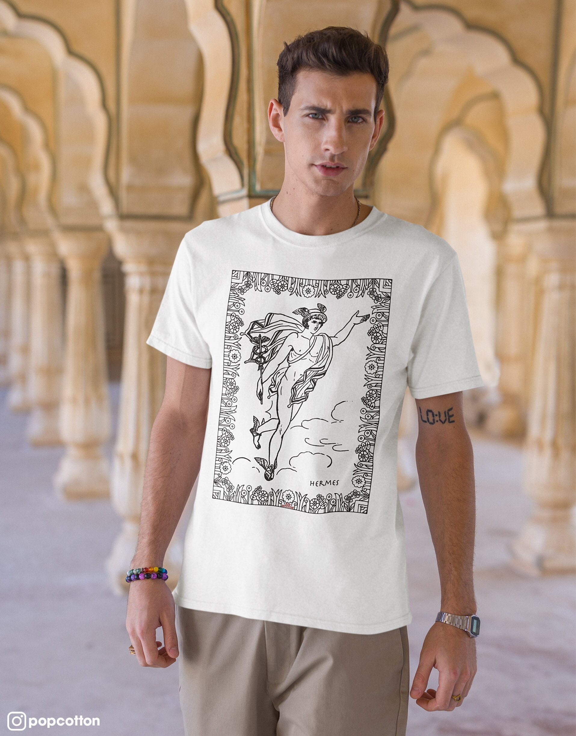 【HERMES】上品♪Etrier en Fragments Tシャツ Hermes 