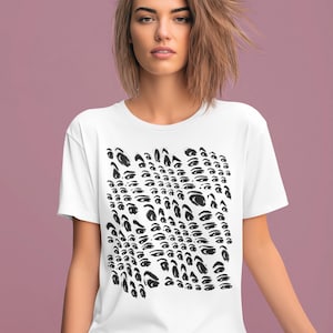 Weegee Eyes Modern Art Photography Pop Cotton Unisex Tee T-Shirt