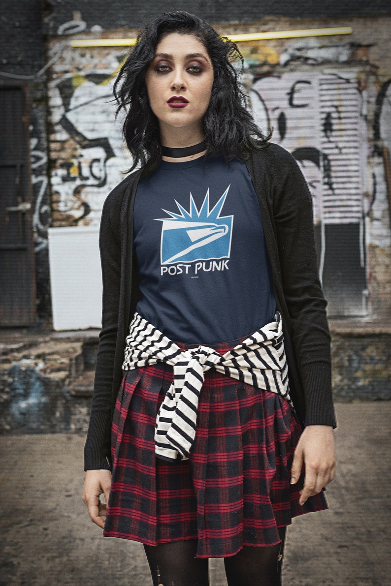 Funny Post Punk Punk Rock Hair Eagle Mohawk Logo Parody Pop Cotton ...