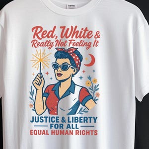Satirical Anti Fourth of July T-Shirt: Political Protest Tee