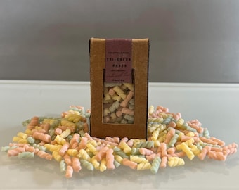 Miniatuurpasta (driekleuren)