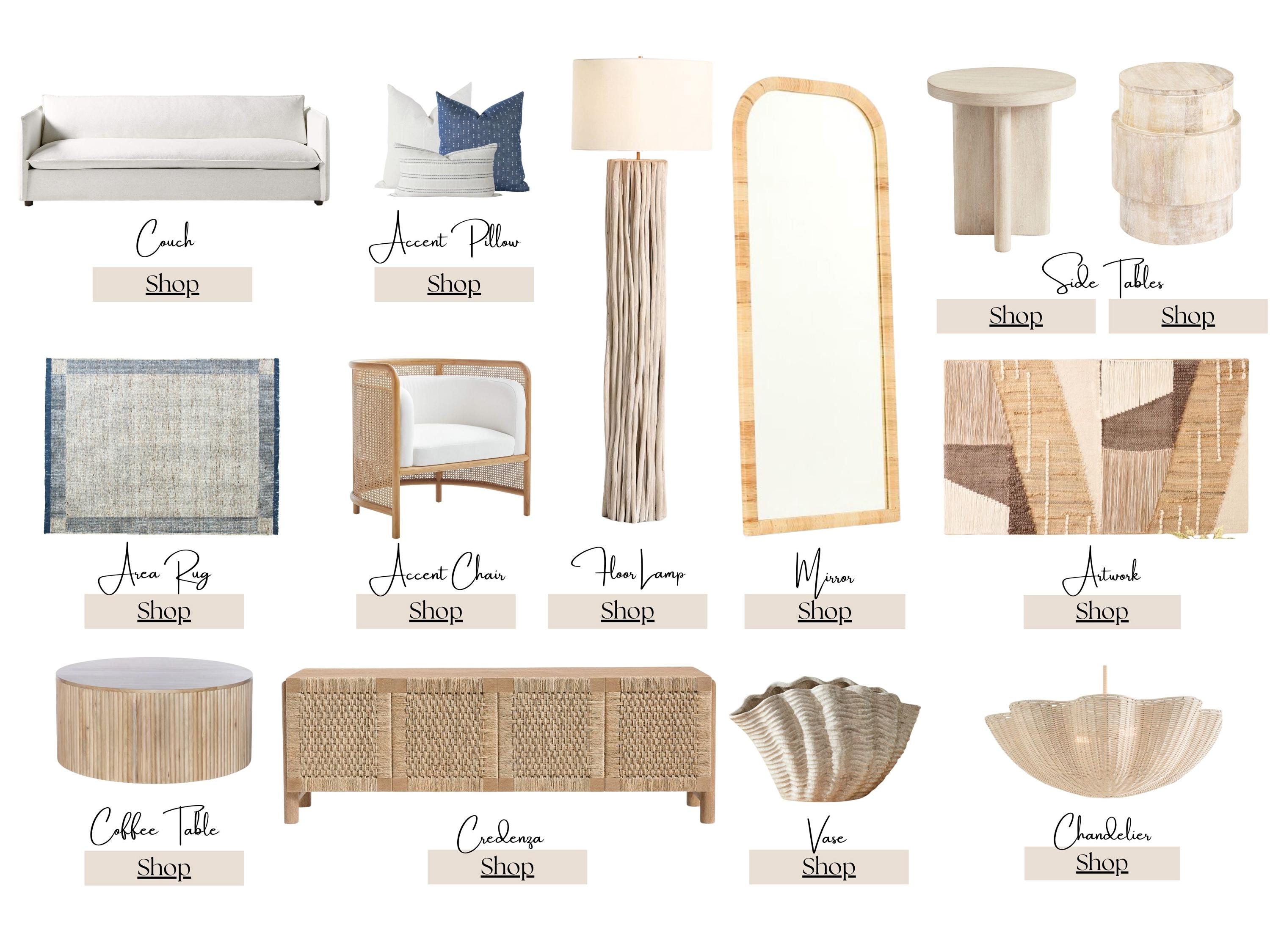 California Coastal Living Room – detail